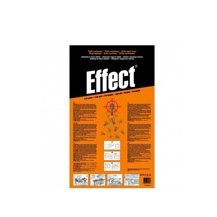 Capcana mare muste, 4buc, 34x60cm, Effect