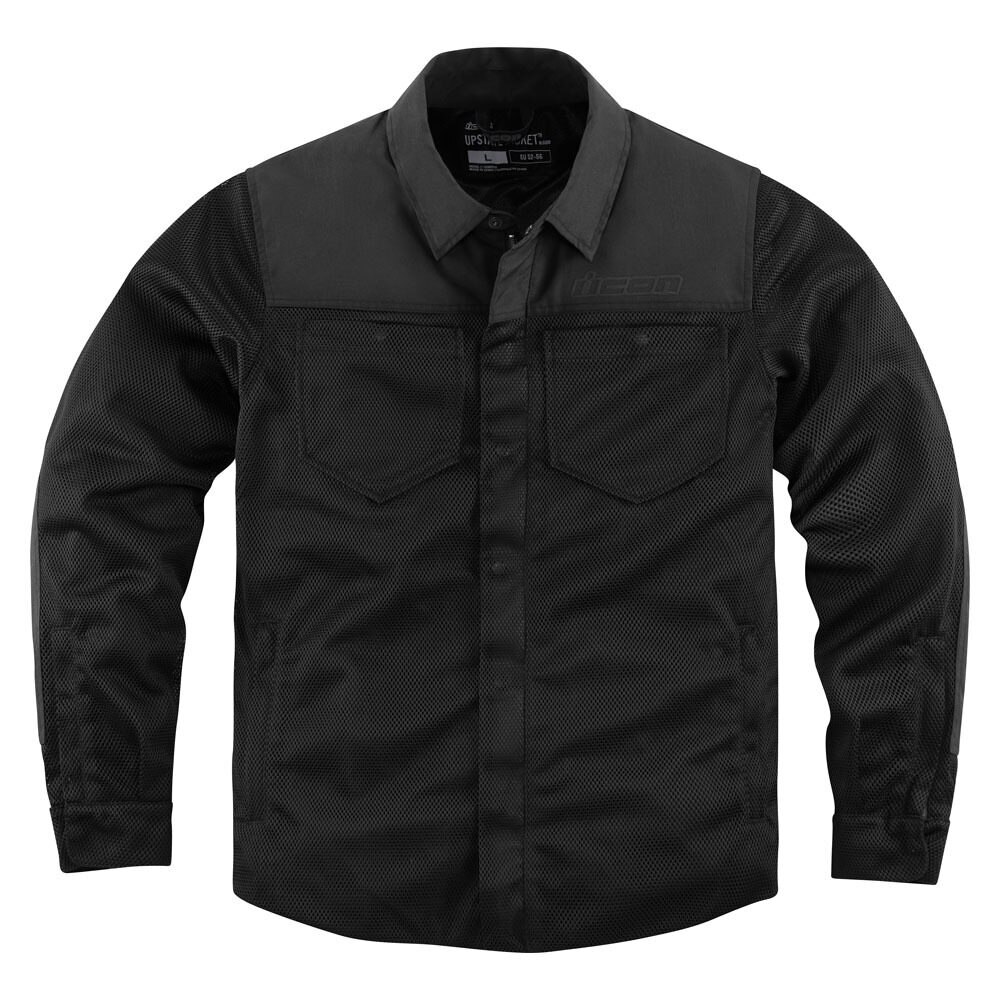 Geaca moto de vara Icon Upstate Riding Shirt Negru S