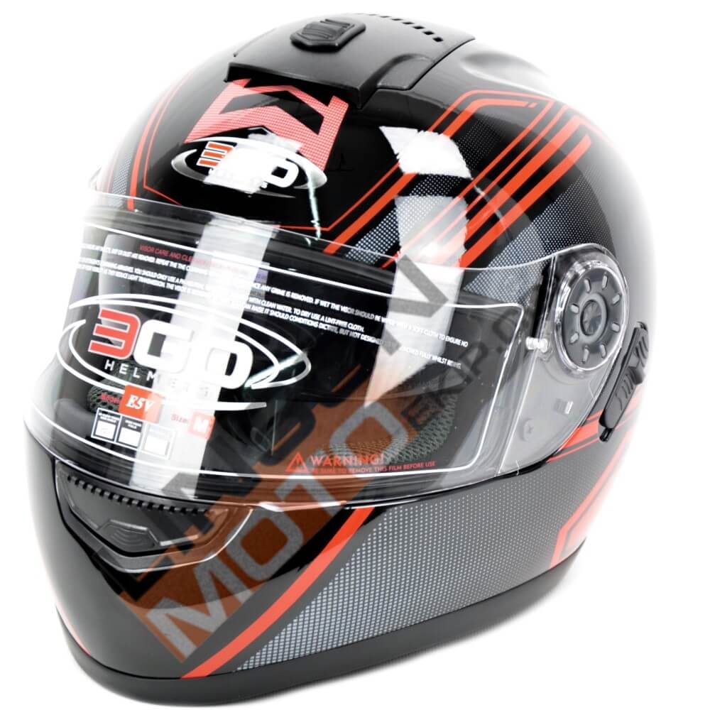Casca Moto 3GO E5V RED, XL