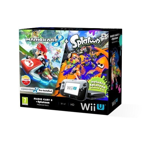 Consola Wii U Premium Pack Black + Splatoon - eMAG.ro