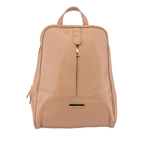 Rucsac dama,piele,Toro Nero,Maja,roz pal