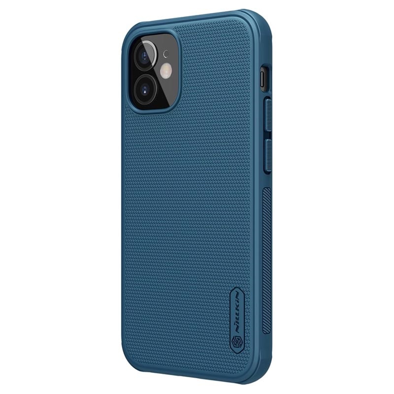 Husa Nillkin Super Frosted Shield compatibila Apple iPhone 12 / 12 Pro Blue