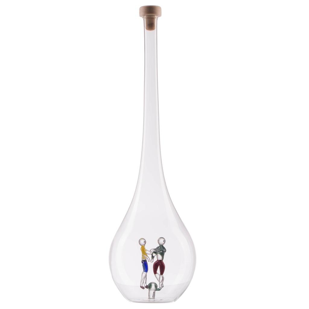 Sticla balon alungit 500 ml cu 2 fotbalisti