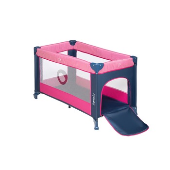 Patut pliant, Lionelo, Stefi Rose, cu un nivel, din Metal, Poliester, 120x60 cm, Roz Patut pliant, Lionelo, Stefi Rose, cu un nivel, din Metal, Poliester, 120x60 cm, Roz