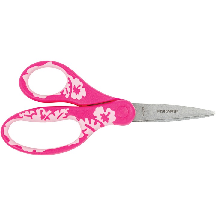 Детска ножица Fiskars, 15х8 см, Розов