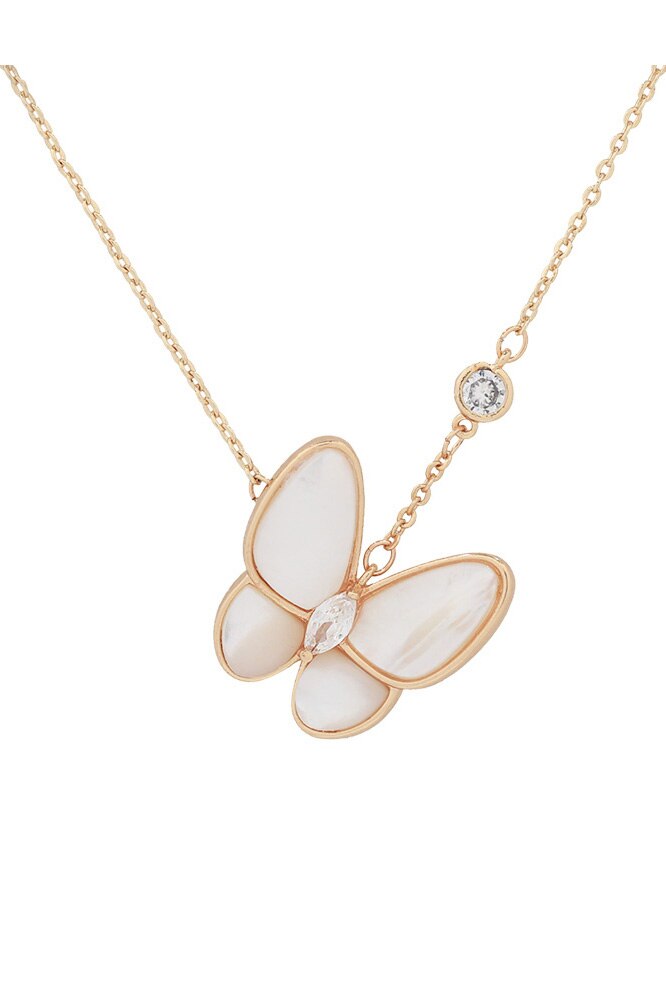 Colier Butterfly, pandantiv fluturas, auriu