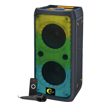 Boxa bluetooth portabila RIF REFCO ® RF-2122C-8 , putere 200W , lumini disco, bass puternic , Radio FM , slot MicroSD , USB, AUX , slot pentru microfon karaoke, display LED, microfon si telecomanda incluse , negru Boxa bluetooth portabila RIF REFCO ® RF-2122C-8 , putere 200W , lumini disco, bass puternic , Radio FM , slot MicroSD , USB, AUX , slot pentru microfon karaoke, display LED, microfon si telecomanda incluse , negru
