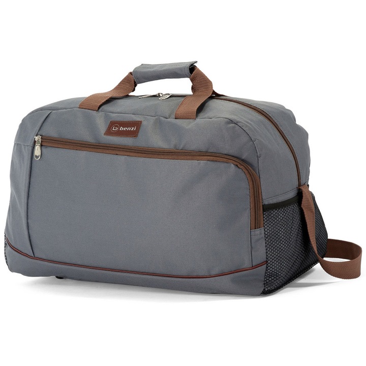 Geanta Sport/Calatorie, Benzi, BZ 5507 - 48 cm, Gri