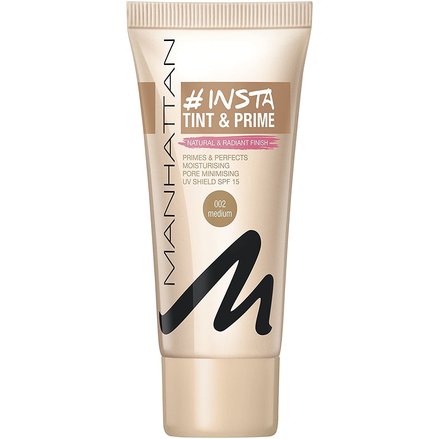 Fond de ten Manhattan Insta Tint And Prime, 002 Medium, 30 ml
