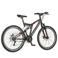 bicicleta mountain bike 26 inch 21 viteze schimbator power frane pe disc suspensii full explorer rosu imagen 8_0_
0