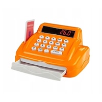 set supermarket carucior de cumparaturi si casa de marcat cu sertar glisant pentru bani sunete si lumini scanner de produse cititor de carduri bancnote si multiple produse roz imagen 19_0_
0