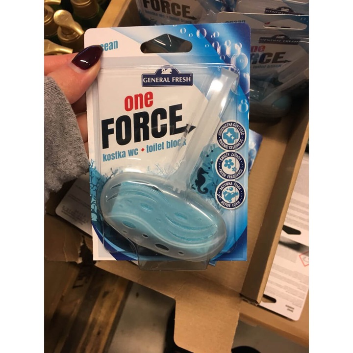WC-frissítő General Fresh One Force Ocean, 40g, Tengeri parfüm