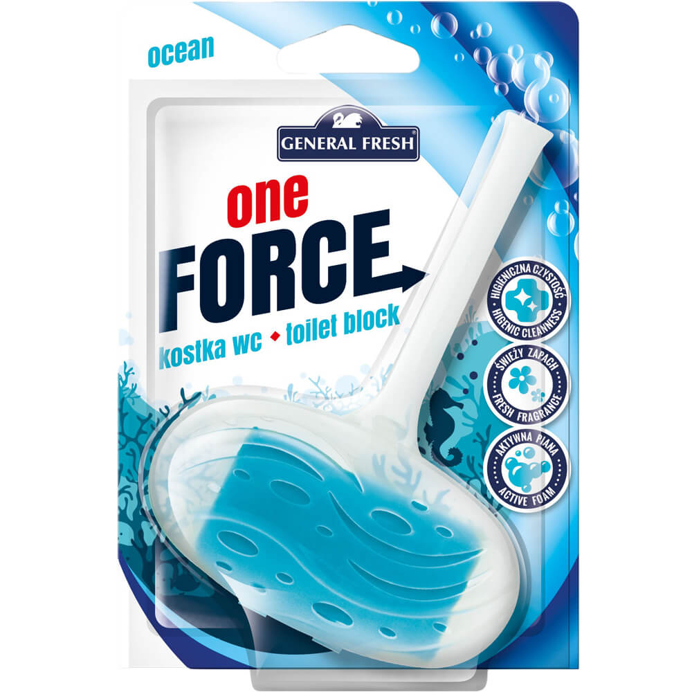 Odorizant pentru Toaleta General Fresh One Force Ocean, 40g, Parfum Marin