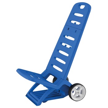 Scaun Troler Pliabil cu Roti 40.6x42x101 cm Albastru Scaun Troler Pliabil cu Roti 40.6x42x101 cm Albastru