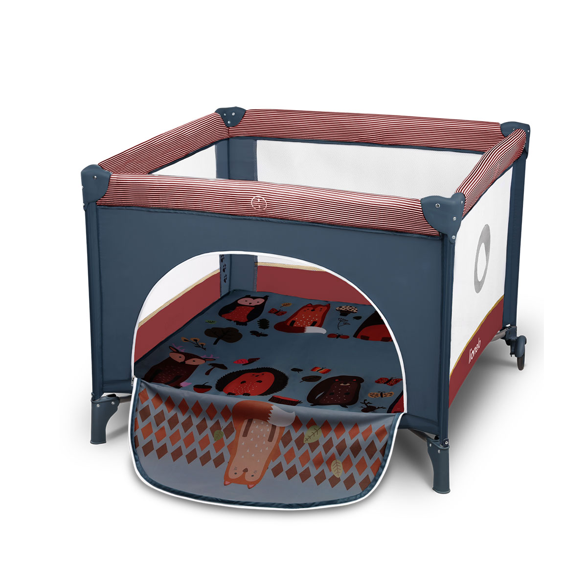 Tarc de joaca, Lionelo, Sofie, 100 x 100 cm, Blue Cobalt