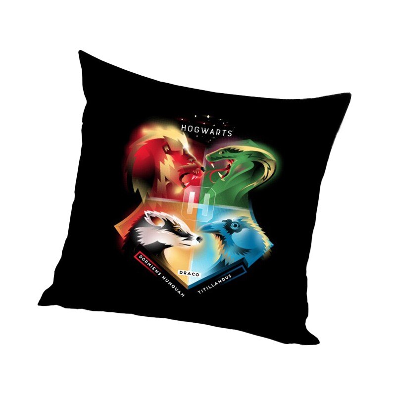 Fata De Perna Harry Potter Hogwarts Logo V2 40x40cm, Multicolor