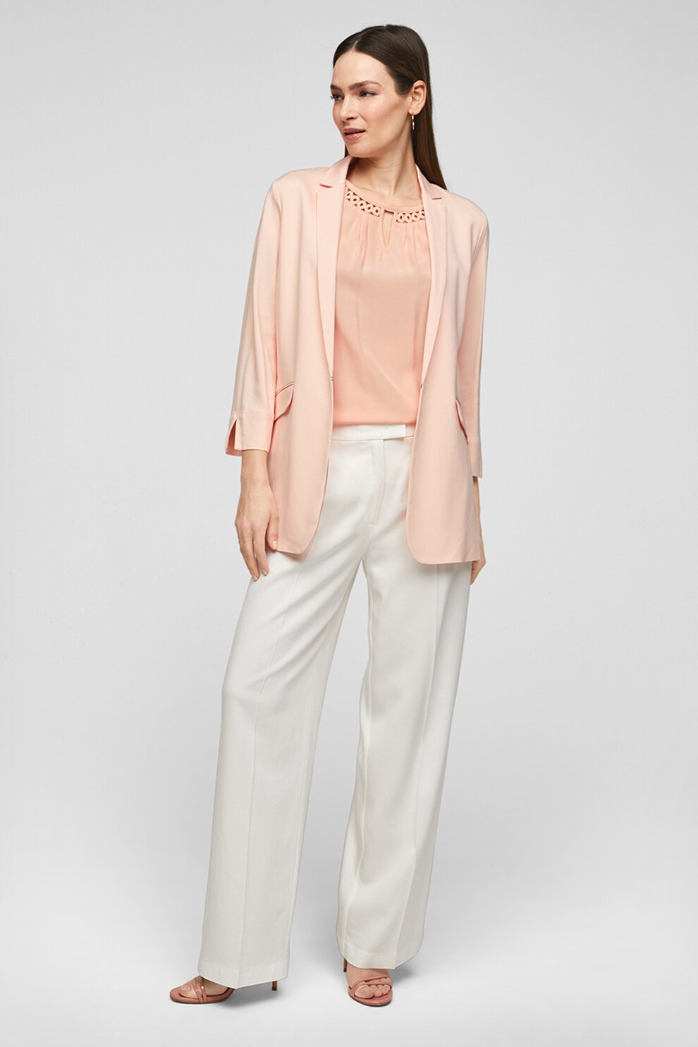 s.Oliver, Bluza cu decupaj, Roz somon