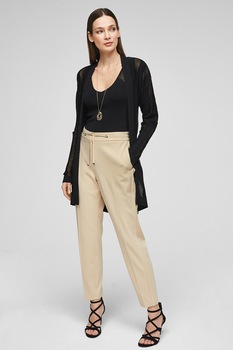 s.Oliver, Pantaloni conici cu snur, Bej s.Oliver, Pantaloni conici cu snur, Bej