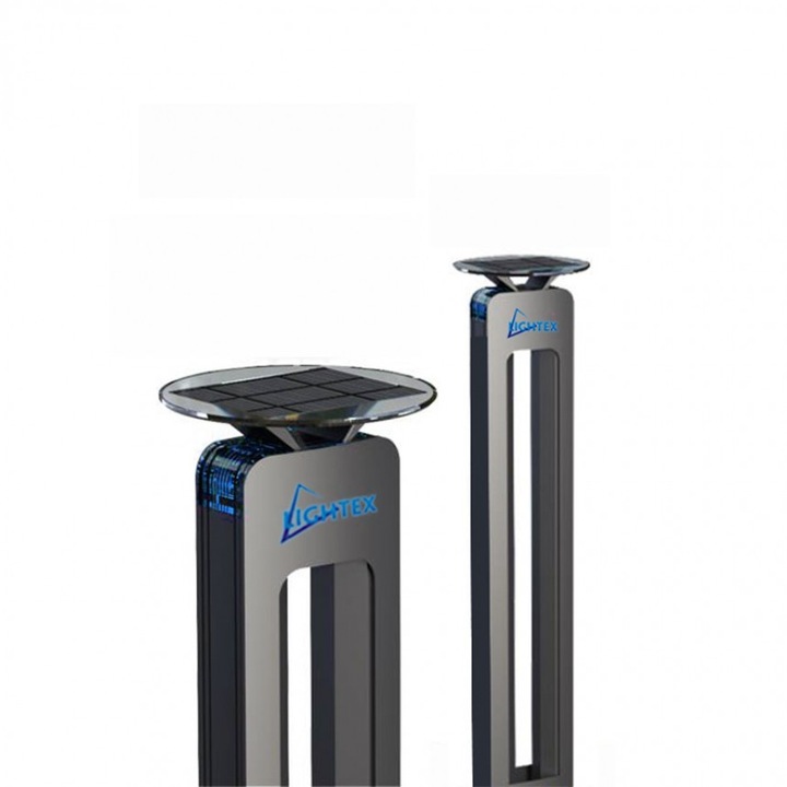 Stalp de lumina solara, LED, Lightex, 1W, Baterie 3.7