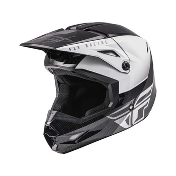 Casca cross/enduro Fly Racing Kinetic Straight Edge Ece, negru/alb, marime S Casca cross/enduro Fly Racing Kinetic Straight Edge Ece, negru/alb, marime S