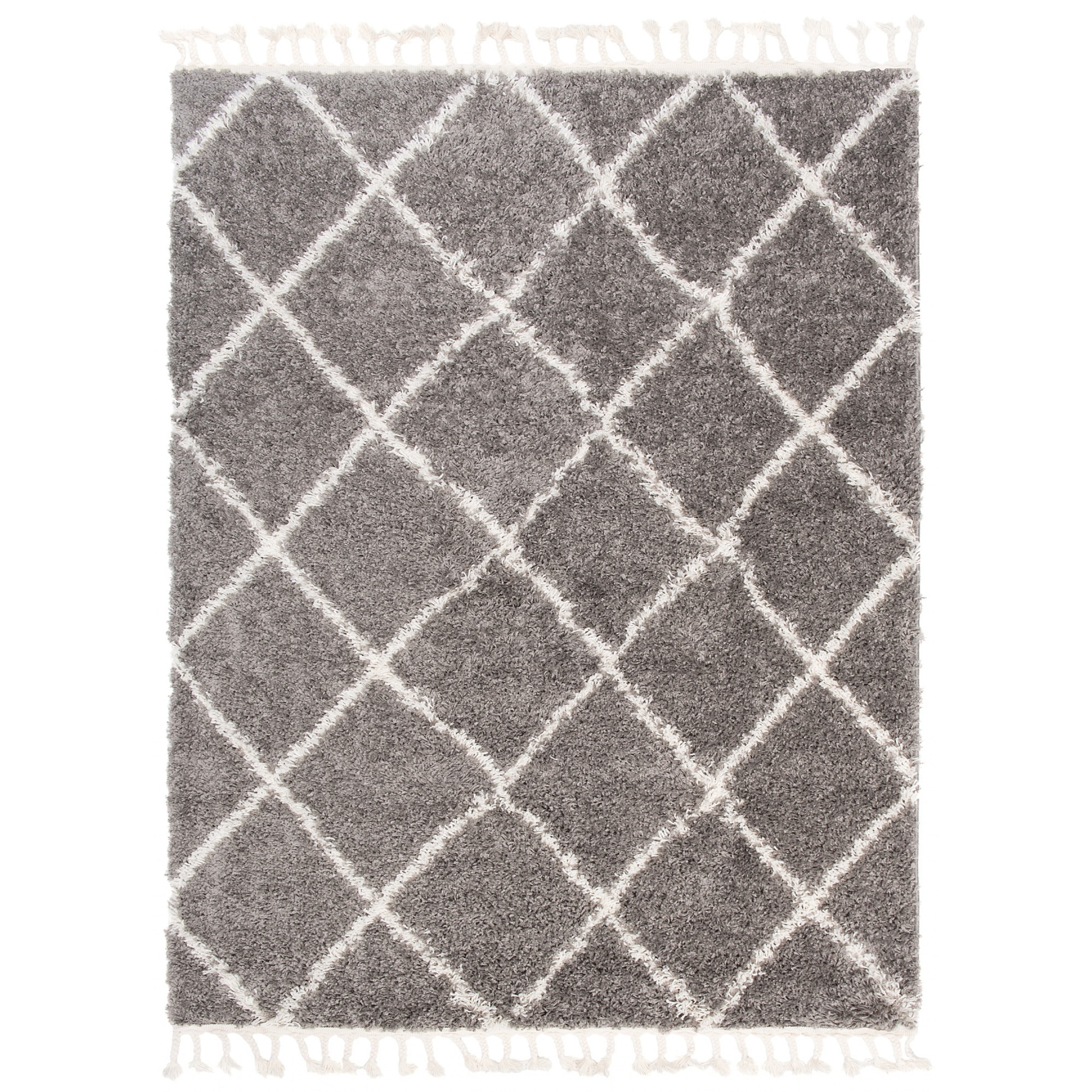 Covor Boho Fringes Modern Soft Designer Chemex G931B FRINGES gri 80x150