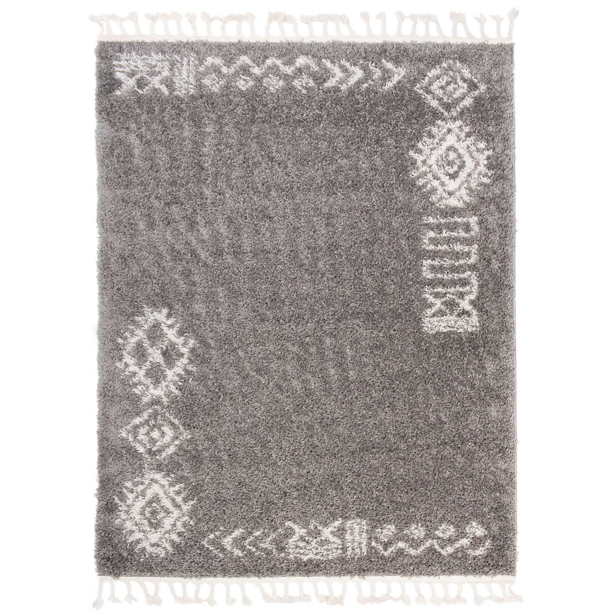 Covor Boho Fringes Modern Soft Designer Chemex G939B FRINGES gri 240x330