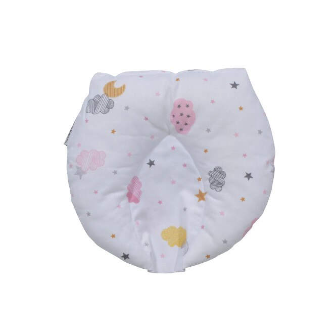 Perna pentru formarea capului bebelusului Nichiduta 20x20cm Pink Clouds