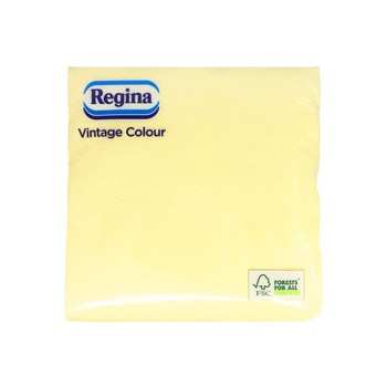 Pachet 45 Servetele de Masa Regina Vintage Colour, 33x33 cm, 1 Strat, Crem Pachet 45 Servetele de Masa Regina Vintage Colour, 33x33 cm, 1 Strat, Crem
