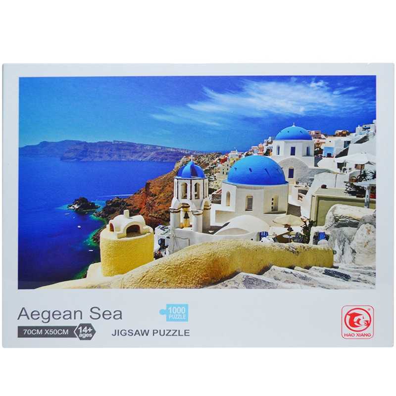 Puzzle carton Aegean Sea , 70x50 cm , 1000 piese , Multicolor , 14 ani +