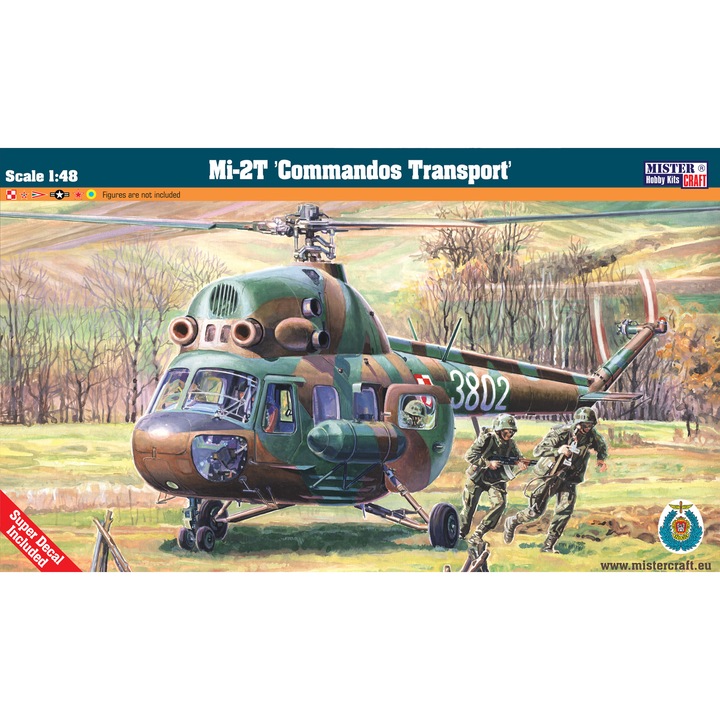 MisterCraft Mi-2T "Commandos Transport" szovjet helikopter 1:48 MCR F152