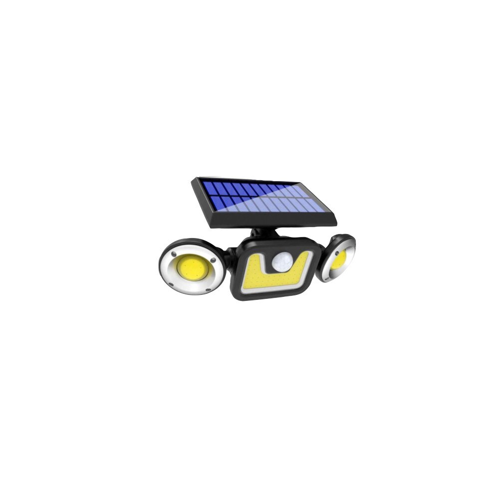 Lampa tripla cu incarcare solara si panou solar, senzor de miscare si lumina, 3 moduri de iluminare, stare de veghe, 82 x led, 30W KATHODE