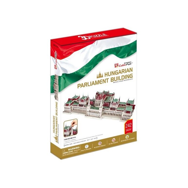 Puzzle 3D CubicFun Cladirea Parlamentului Budapesta, 237 piese