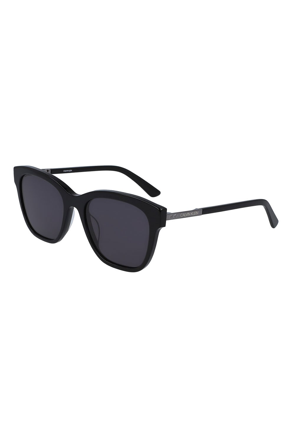 CALVIN KLEIN, Ochelari de soare cu lentile uni, Negru, 55-19-140 Standard