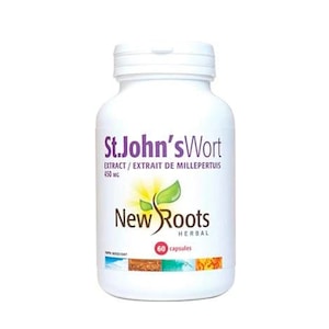 Supliment alimentar St. John’s Wort (Extract de sunatoare) 60 caps, New Roots Herbal, adjuvant in stari depresive sau insomnii, pentru o stare de bine si un somn odihnitor