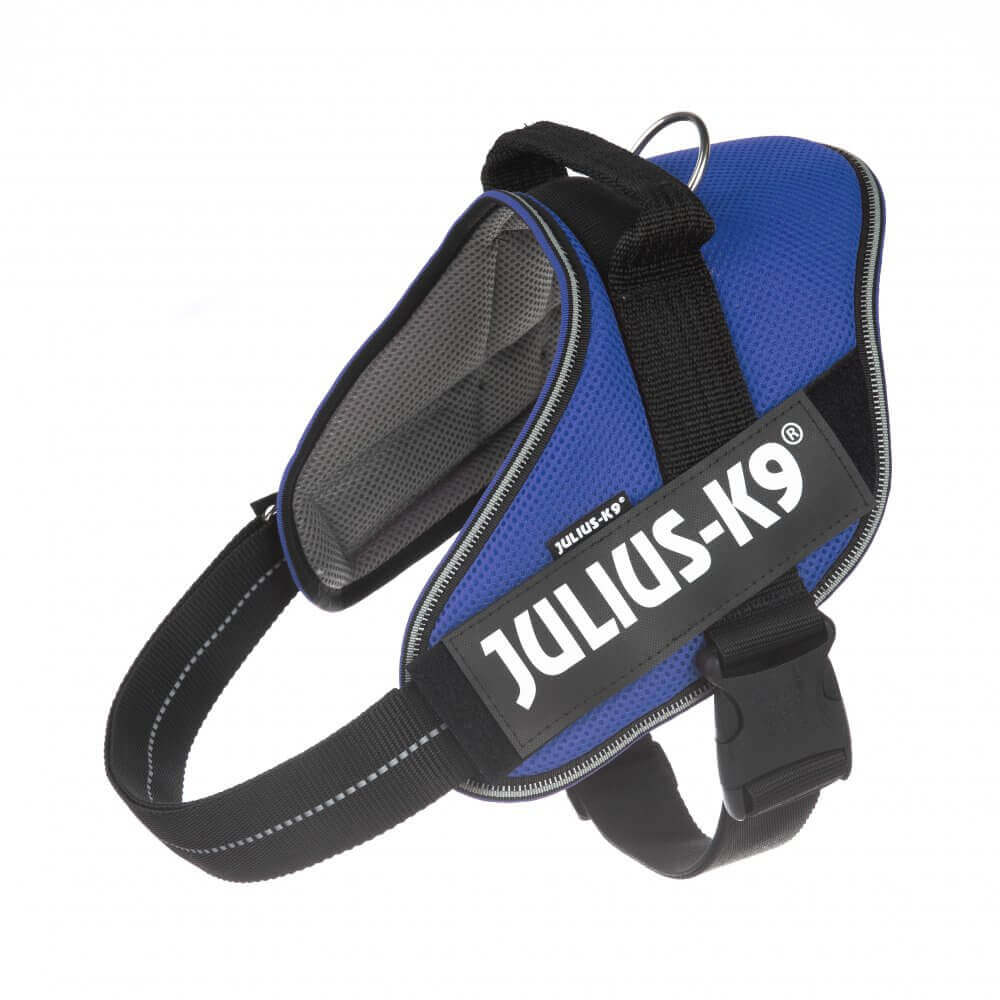 Ham IDC Powair pentru caini Julius K9, Talie mare, 28-40 kg, Albastru