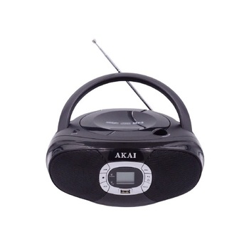 Radio Portabil, USB, CD, Antena Telescopica, AM/FM, Radio FM, Display LCD, Jack, Functie Line-In, 2 x 1 W, Negru Radio Portabil, USB, CD, Antena Telescopica, AM/FM, Radio FM, Display LCD, Jack, Functie Line-In, 2 x 1 W, Negru