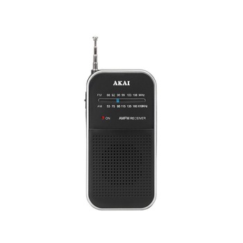 Radio de Buzunar, AM/FM, Antena Telescopica, Mono Speaker, 0.3W, Frecventa FM 88-108.5 MHZ, Frecventa AM 530-1600 kHz, Jack Casti 3.5mm, Negru Radio de Buzunar, AM/FM, Antena Telescopica, Mono Speaker, 0.3W, Frecventa FM 88-108.5 MHZ, Frecventa AM 530-1600 kHz, Jack Casti 3.5mm, Negru