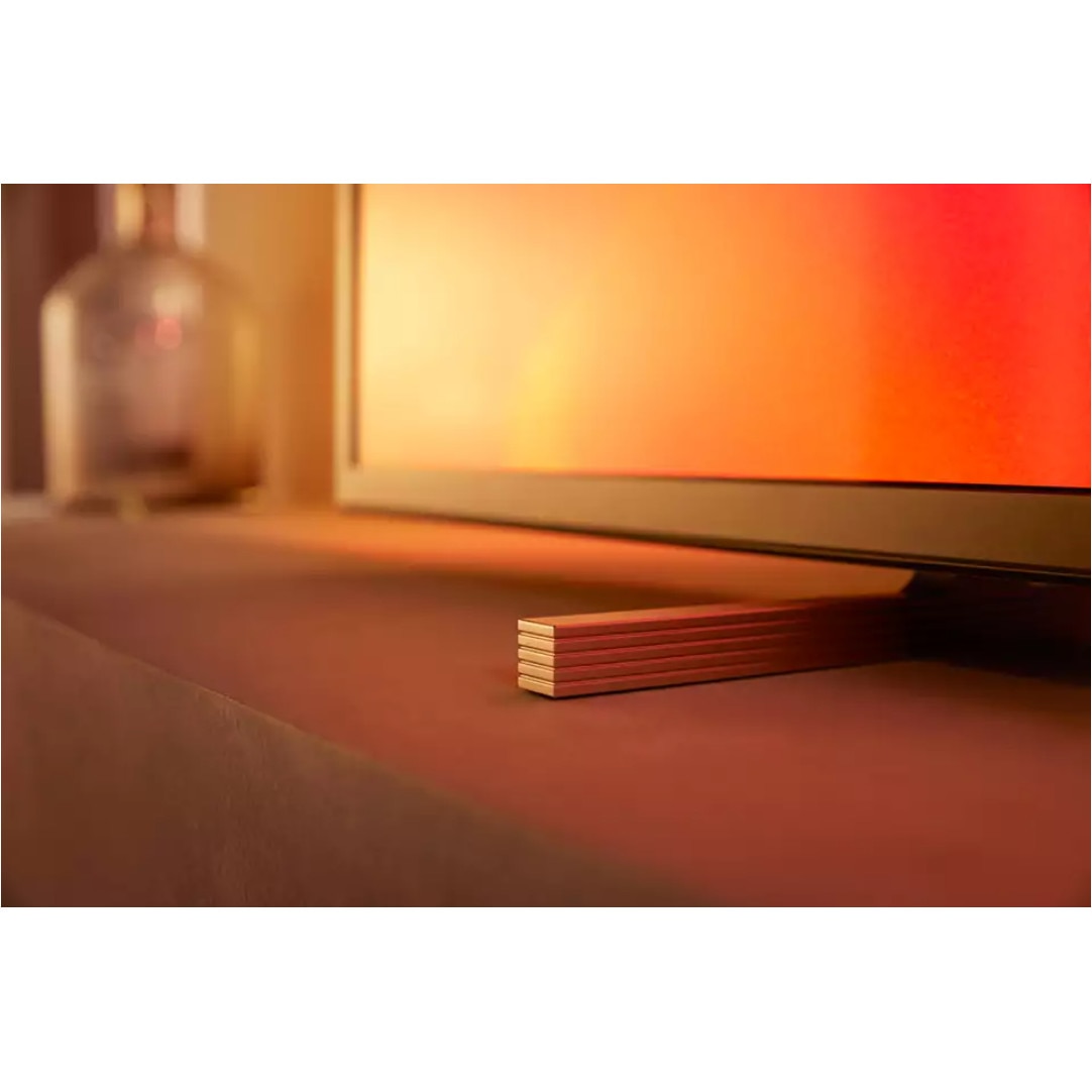 Televizor Philips SmartTV LED 4K UHD cu Diagonala 139 cm ( 55" ), Dolby Vision si Dolby Atmos, P5 Perfect Picture, 3840 x 2160, 16:9, HDR10+, 1700 PPI, YouTube/Televizor Netflix, Telecomanda, Negru