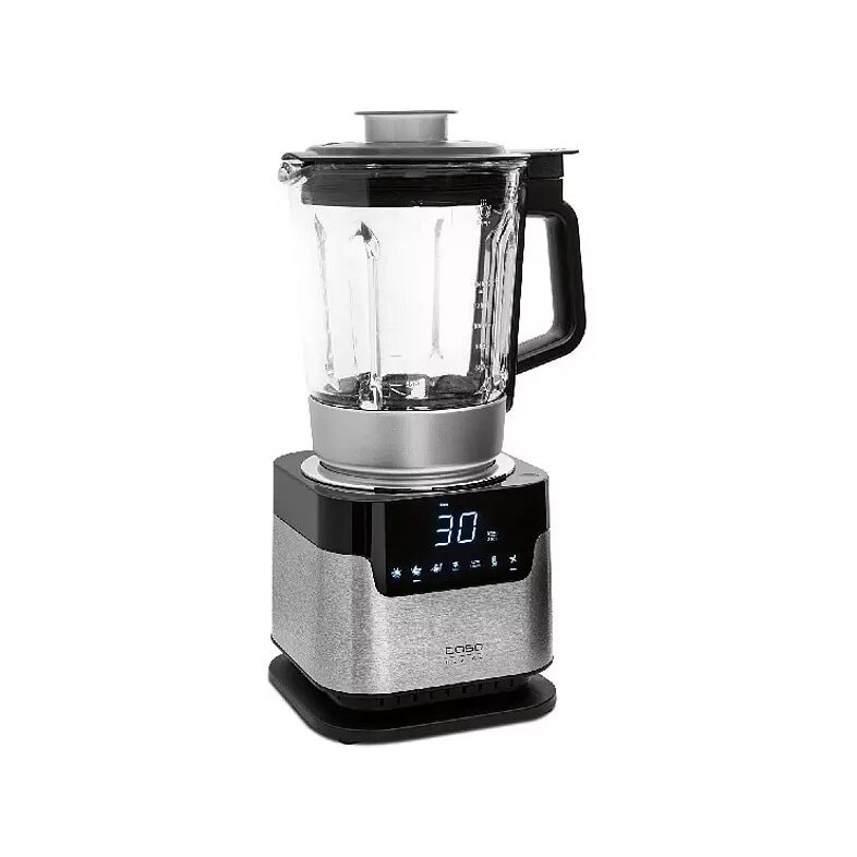 Blender Caso Cooking CB 2200, 4 cutite, 500 W, 3 Viteze, LED, Temporizator, Inox