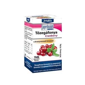 Capsule jelatinoase de merisor si splinuta Jutavit, 70 buc Capsule jelatinoase de merisor si splinuta Jutavit, 70 buc