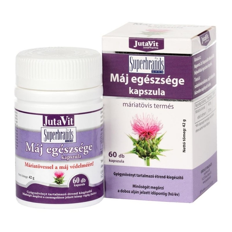 Capsule de Armurariu pentru sanatatea ficatului Jutavit, 60 buc