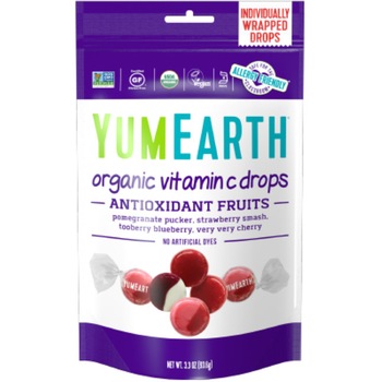 Dropsuri Organice Antioxidante cu Vitamina C YumEarth 93.6g Dropsuri Organice Antioxidante cu Vitamina C YumEarth 93.6g