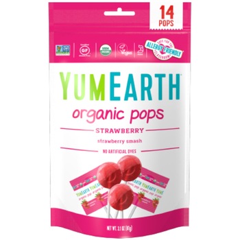 Acadele Organice Capsuni YumEarth 14buc Acadele Organice Capsuni YumEarth 14buc