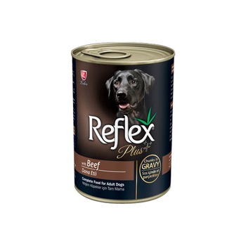 Hrana umeda pentru caini Reflex Plus Dog, Vita in sos, 400g Hrana umeda pentru caini Reflex Plus Dog, Vita in sos, 400g