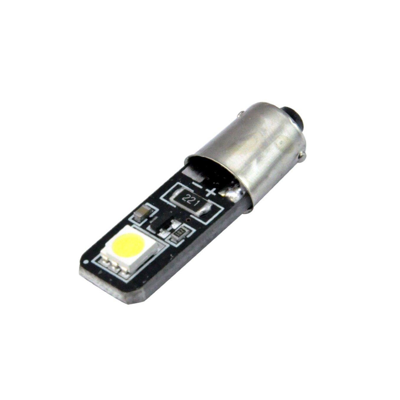 Bec led BA9S TV lumina alba 5SMD CANBUS 24V 90125CAN