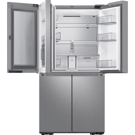 Frigider Side by side Samsung RF65A967ESR/EO, 647 l, No Frost, Showcase, Beverage Center, Triple & Metal Cooling, Cool Select+, Clasa E, Smart Control, H 182.5 cm, Inox