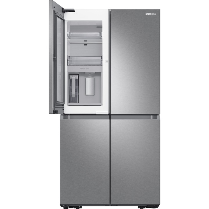 Двукрилен хладилник Side by side Samsung RF65A967ESR/EO, 647 л, Клас E, No Frost, Showcase, Beverage Center, Triple & Metal Cooling, Cool Select+, H 182.5 см, Inox