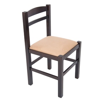 Scaun bucatarie, iMK®, fix, fara brate, cadru lemn wenge, tapiterie stofa bej, 43 x 47 x 82 cm Scaun bucatarie, iMK®, fix, fara brate, cadru lemn wenge, tapiterie stofa bej, 43 x 47 x 82 cm