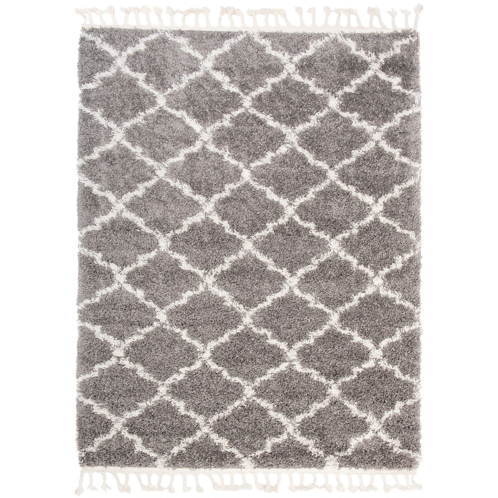 Covor Boho Fringes Modern Soft Designer Chemex P129B FRINGES gri 200x300