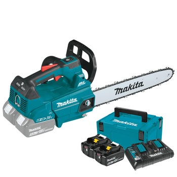 Fierastrau cu lant brushless, 2x18V, lama 35cm, cu 2 acumulatori + incarcator Fierastrau cu lant brushless, 2x18V, lama 35cm, cu 2 acumulatori + incarcator